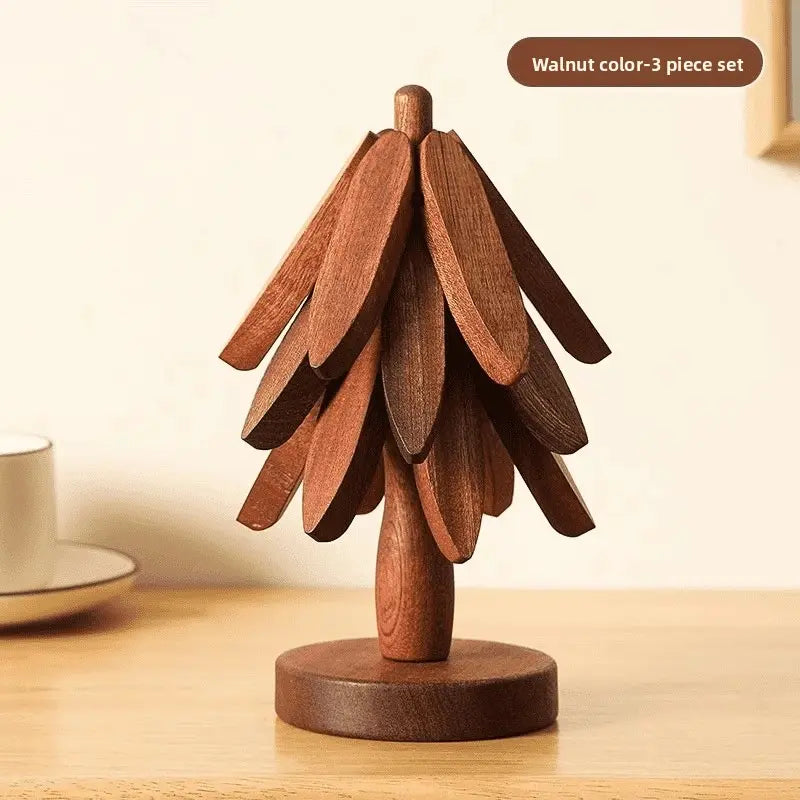 WoodNest™ – Decorative Tree-Style Trivet Set That Protects Your Counters