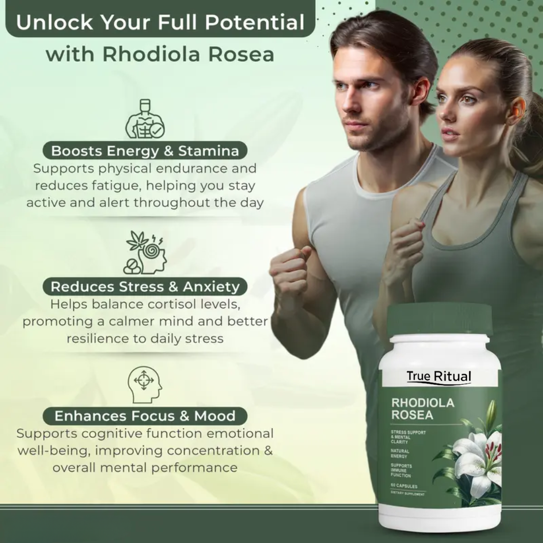 ZenLift™ Rhodiola Rosea - Natural Stress & Focus Support Capsules