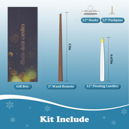 SpookGlow™ Wand-Controlled Floating Candles