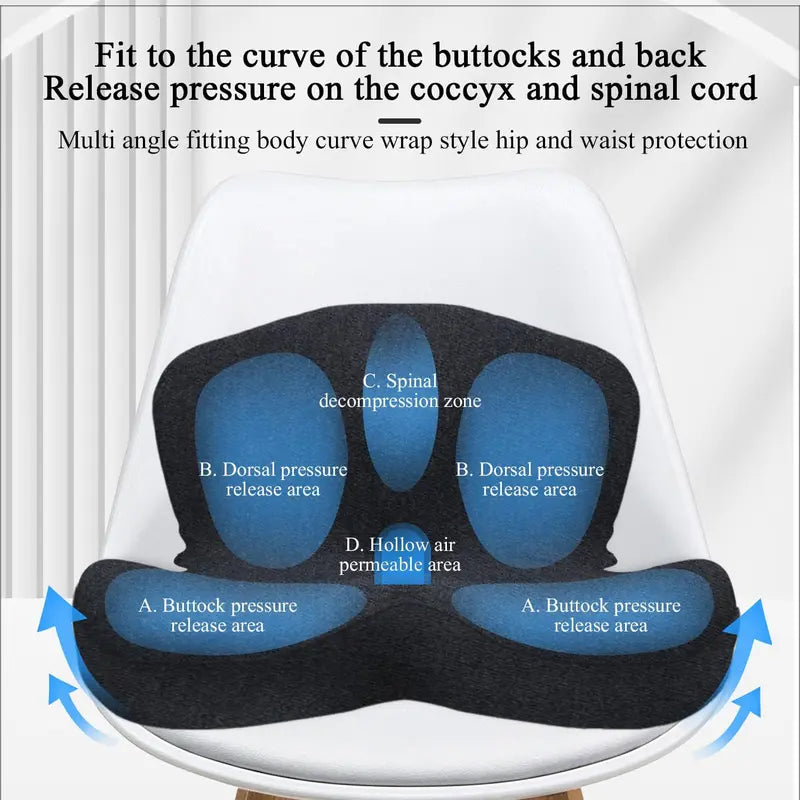 Relievio™ Orthopedic Cushion - Instant Relief for Back & Sciatica Pain
