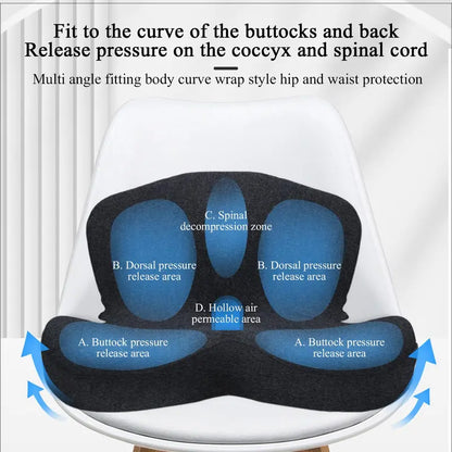 Relievio™ Orthopedic Cushion - Instant Relief for Back & Sciatica Pain