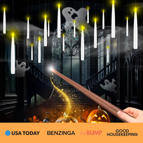 SpookGlow™ Wand-Controlled Floating Candles