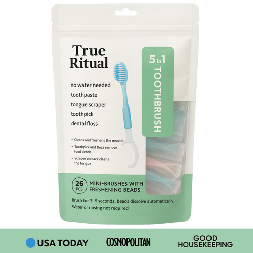 SmileStick™ 5-in-1 Toothbrush with Toothpaste & Floss