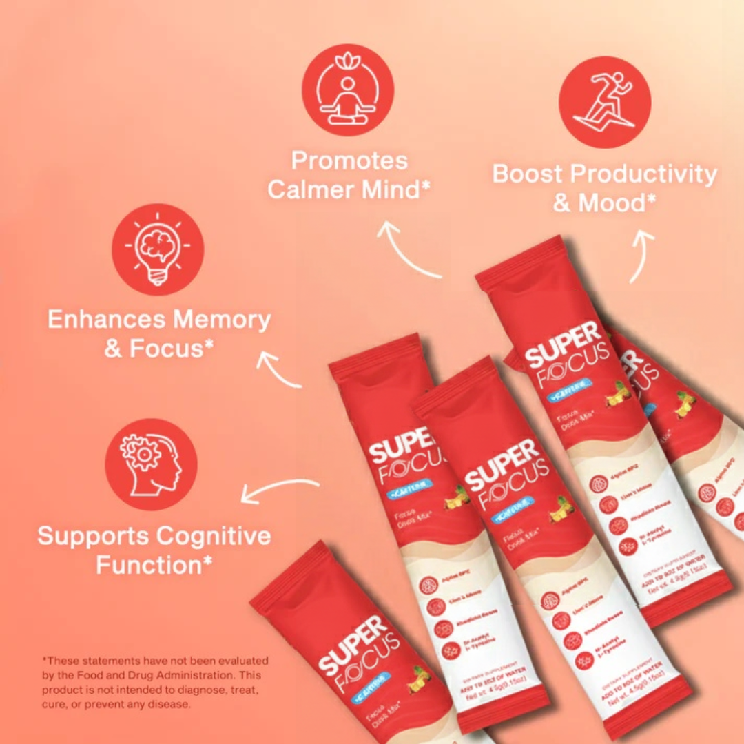 FocusRitual™ – SuperFocus -ADHD Brain Support Drink for Sharp Focus & Calm Energy