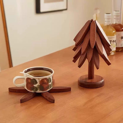 WoodNest™ – Decorative Tree-Style Trivet Set That Protects Your Counters