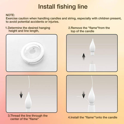 SpookGlow™ Wand-Controlled Floating Candles