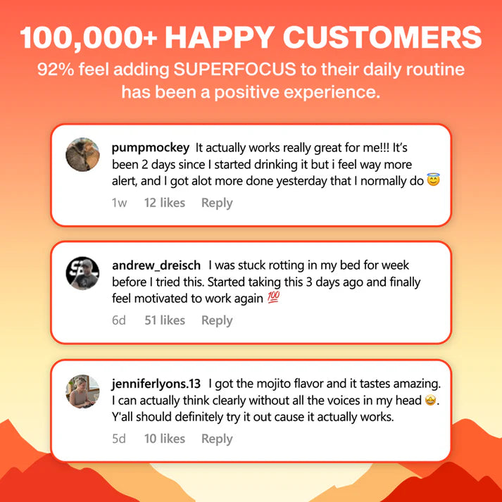 FocusRitual™ – SuperFocus -ADHD Brain Support Drink for Sharp Focus & Calm Energy