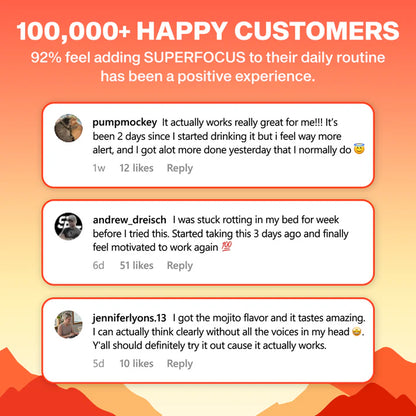 FocusRitual™ – SuperFocus -ADHD Brain Support Drink for Sharp Focus & Calm Energy